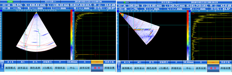 RD型车轴相控阵检测